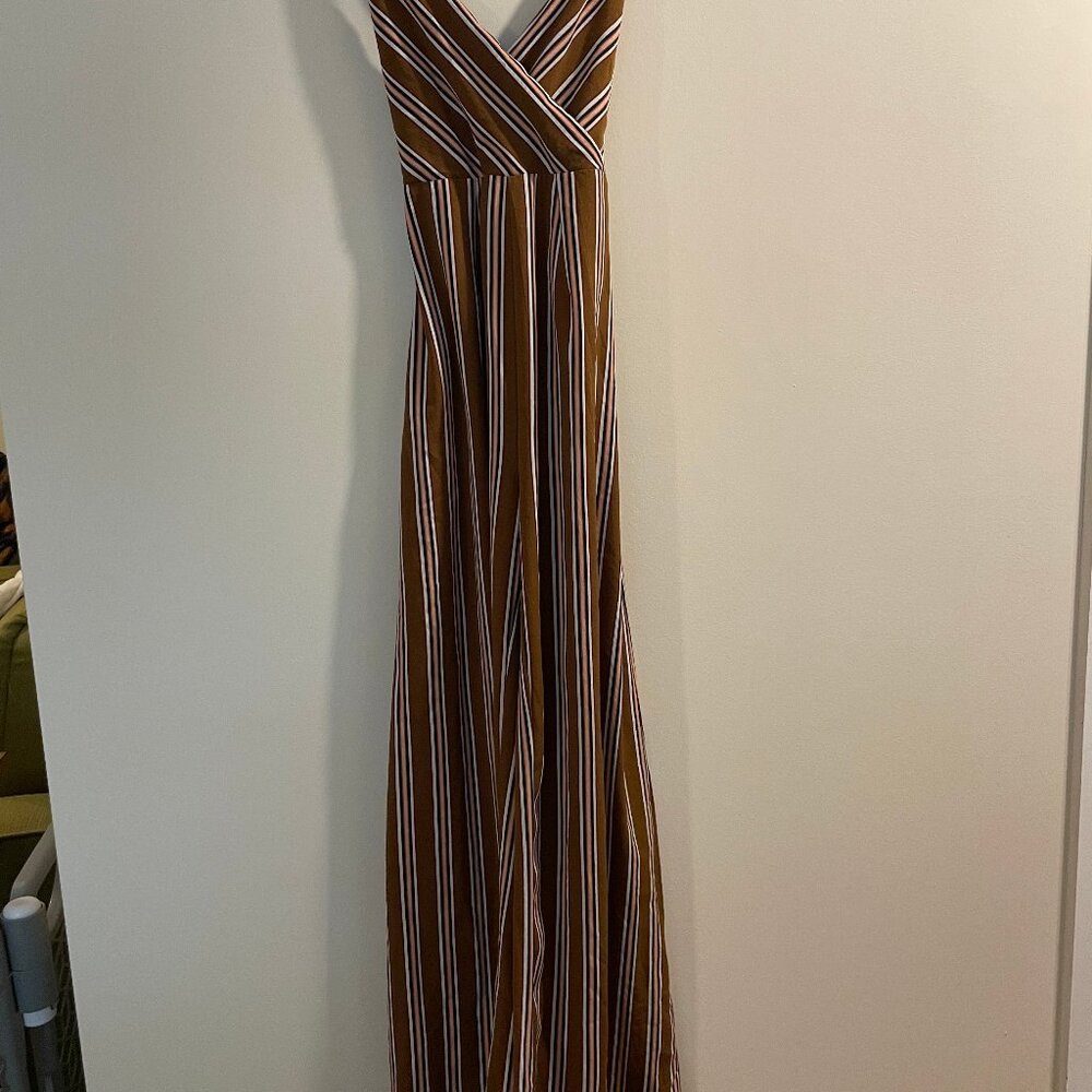 Forever 21 Stripped Brown Jumper